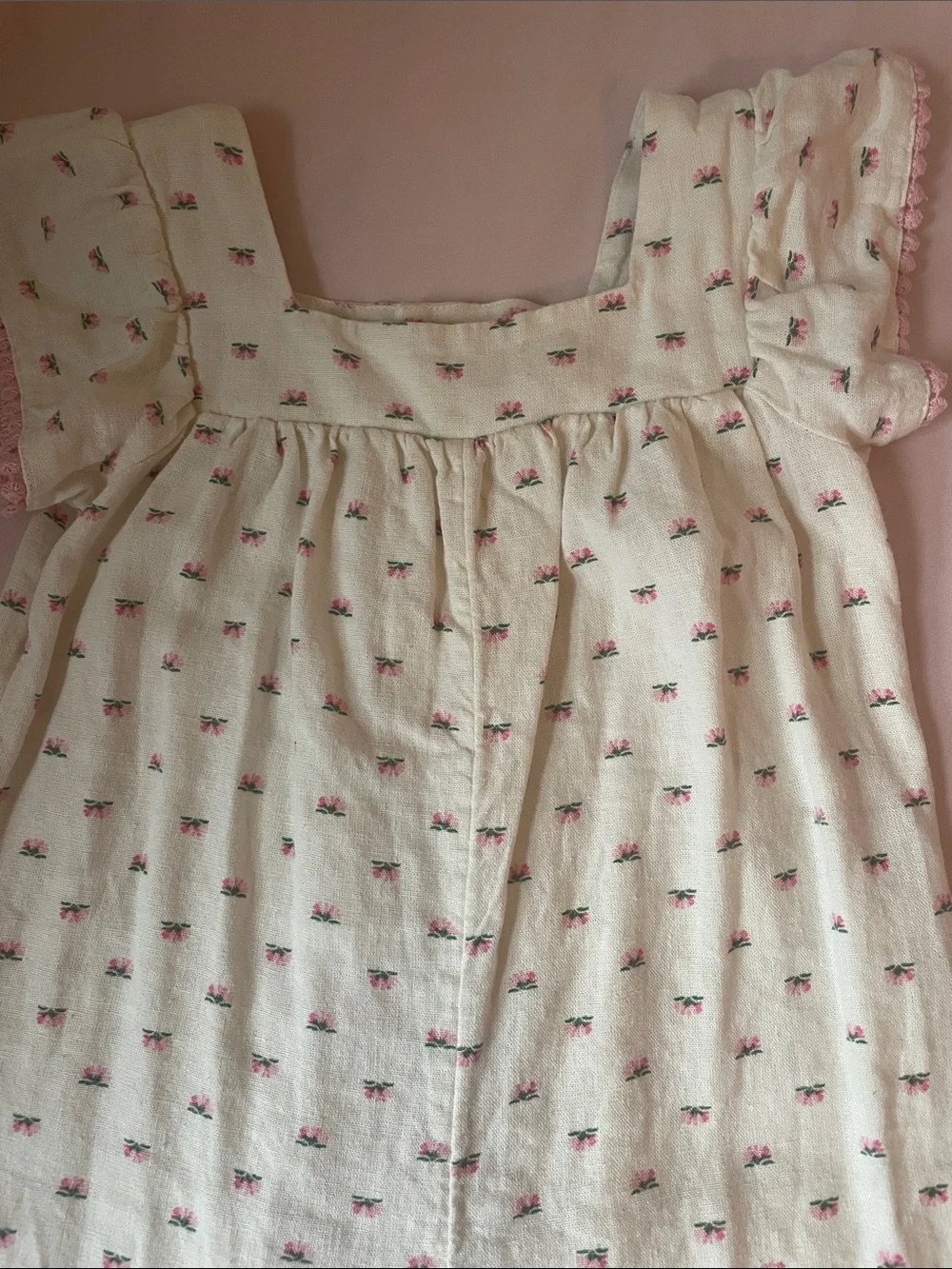 GAP Cream flowers romper